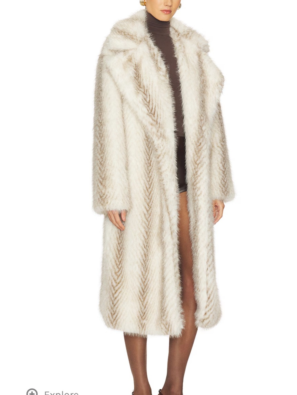 MORE TO COME X Emma Leger Carrie Faux Fur Coat medium